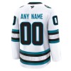 San Jose Sharks tröja Customized Fanatics Premium 2024-25 Vit Borta - NHL Tröjor Herr